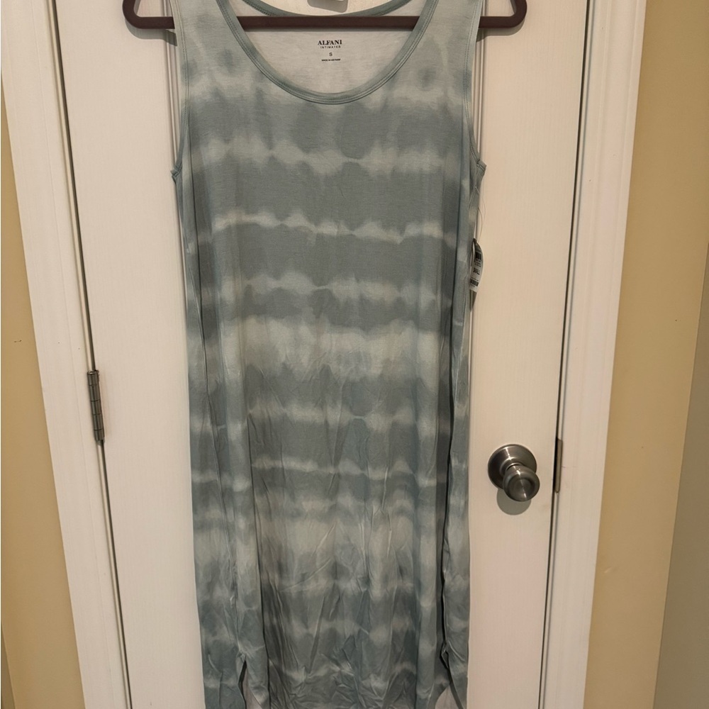 Alfani Gray Tie-Dye Sleep Dress